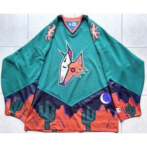 Phoenix Coyotes 90s STARTER jersey PEYOTE Desert Alt XL Arizona NHL hockey vtg